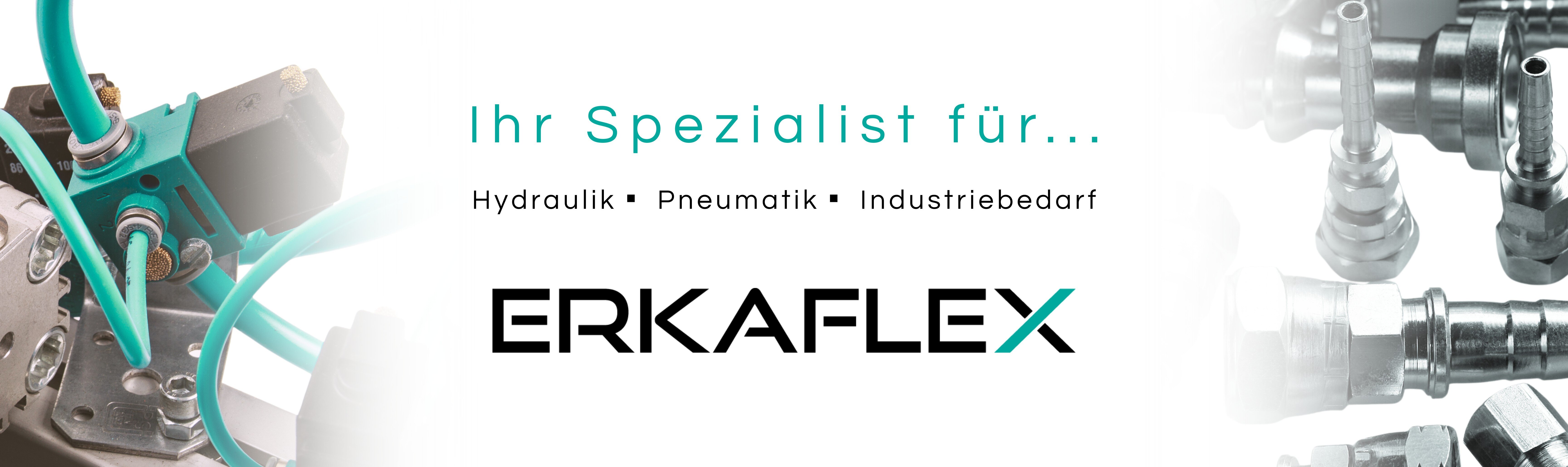 Banner der Startseite; Bild zu Pneumatik links und Bild...