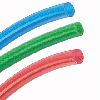 PVC Gewebeschlauch Druckluftschlauch für Lebensmittel farbig Meterware grün 6 mm