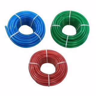 PVC Gewebeschlauch Druckluftschlauch Lebensmittelschlauch farbig 50 Meter Rolle