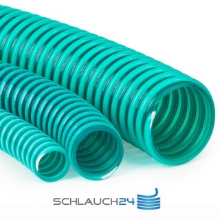 Saugschlauch Spiralschlauch grün (Meterware) 25mm