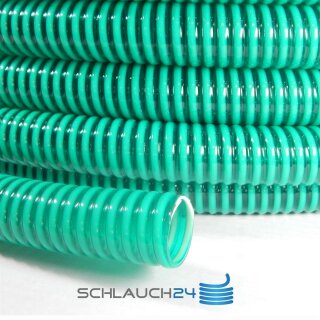 Saugschlauch Spiralschlauch grün (Meterware) 25mm
