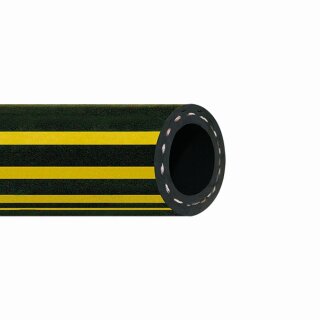 Calorform Gummi / EPDM Wasserschlauch schwarz/gelb  (Meterware) 16mm (5/8")
