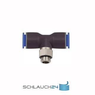 T-Steckverschraubung drehbar Außengewinde zylindrisch mit O-Ring (NBR) G 1/2 12 mm