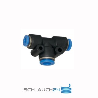 T-Steckverbindung Reduzierung T-Stück Blaue Serie 2x10 mm / 1x8 mm