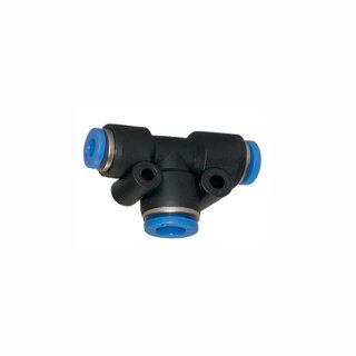 T-Steckverbindung Reduzierung T-Stück Blaue Serie 2x12 mm / 1x10 mm