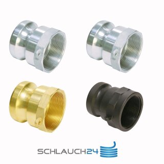 Kupplung System "Kamlok" Vaterteil mit Innengewinde Typ A Polypropylen 1 1/4"