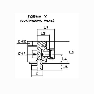 Drosselfreie Schwenkverschraubung metrisch WH15LM-ED OMD
