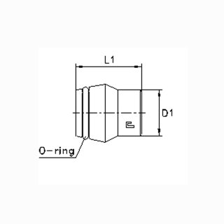 Verschlusskegel mit O-Ring VKA8LS