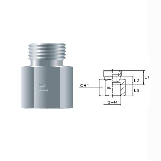 Aufschraubverschraubung metrisch GAI-LM