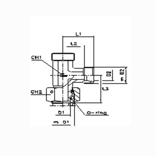 Einstellbare L-Verschraubung  EL15L OMD