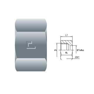 Überwurfmutter M12S