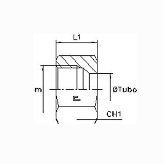 Überwurfmutter M12S