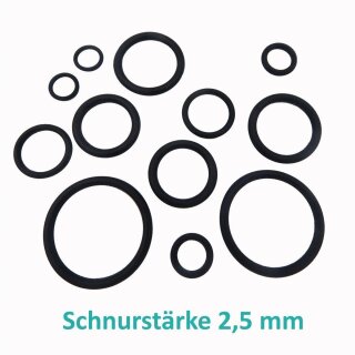 O-Ring Schnurstärke 2,5 mm NBR  Ø 6 x 2,50 mm