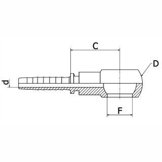 Pressnippel RGN BKG - Ringnippel für zöllige Hohlschrauben 10 | 1/2"