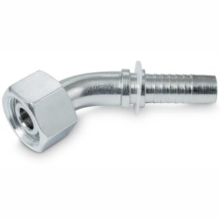 Pressnippel DKOL 45° MSOF 45° - Dichtkegel mit O-Ring nach DIN 3865 (passend für Stutzen 24° nach  DIN 3901 und 3902) - Überwurfmutter - leichte Reihe 10 | M18x1,5