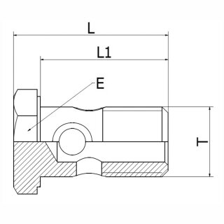 Hohlschraube Metrisch MRM M14x1,5