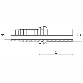 Rohrstutzen BEL/BES MOSE - Rohrstutzen DIN 2353 für Schneidring und Überwurfmutter