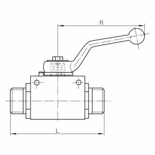 2-Wege-Kugelhahn VC-KHB Withworth-Rohrgewinde (BSP) - DIN EN ISO 228-1