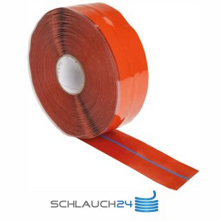 Tapeband zum Verschließen und Fixieren der Enden von Flammschutzschlauch aus Silikon