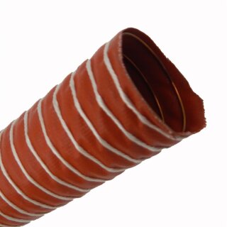 Silikon-Heißluftschlauch einlagig Meterware 203 mm