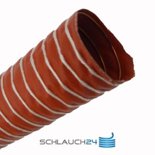 Silikon-Heißluftschlauch einlagig Meterware 127 mm